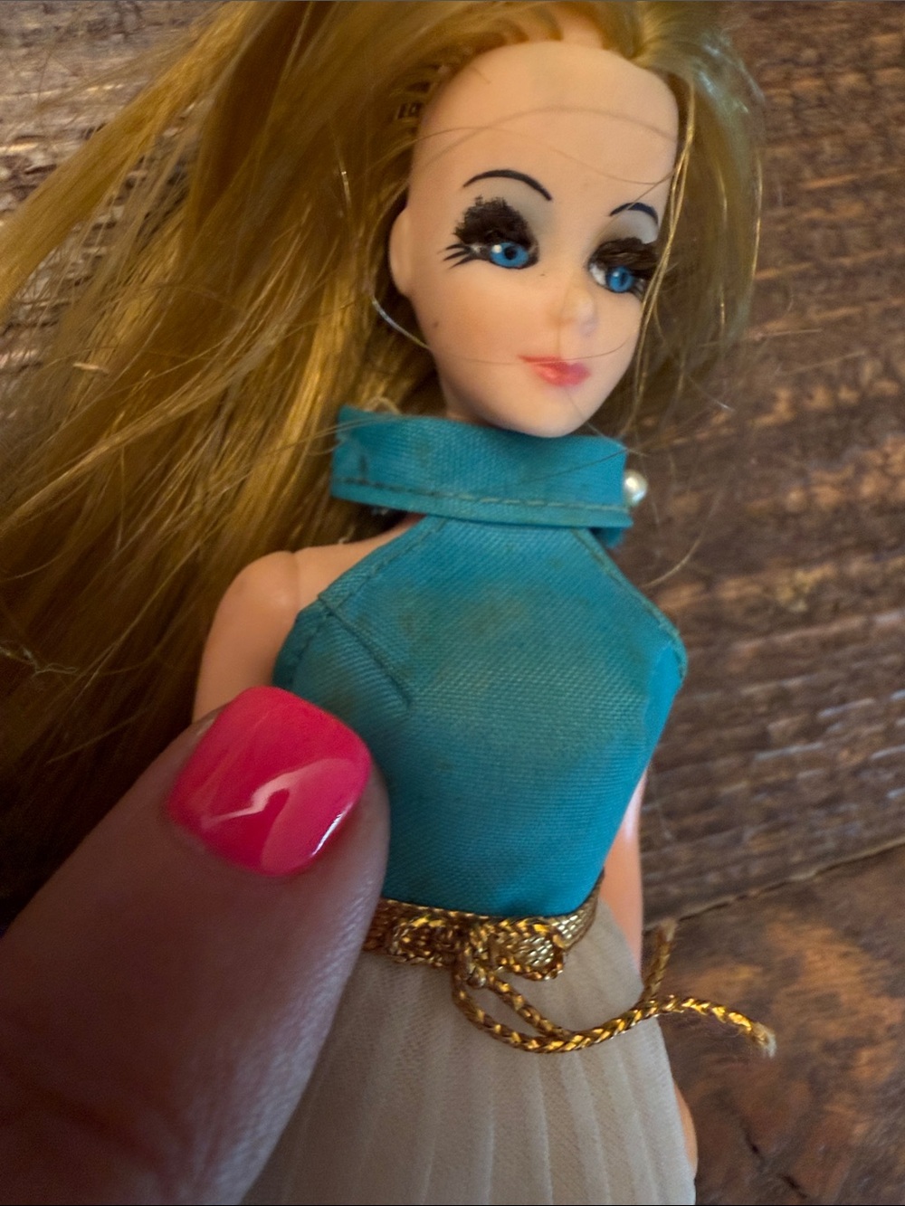 ORIGINAL DRESS Vintage 1970s Topper Dawn Doll P11A Blue Eyes Mini Blonde - Picture 9 of 12